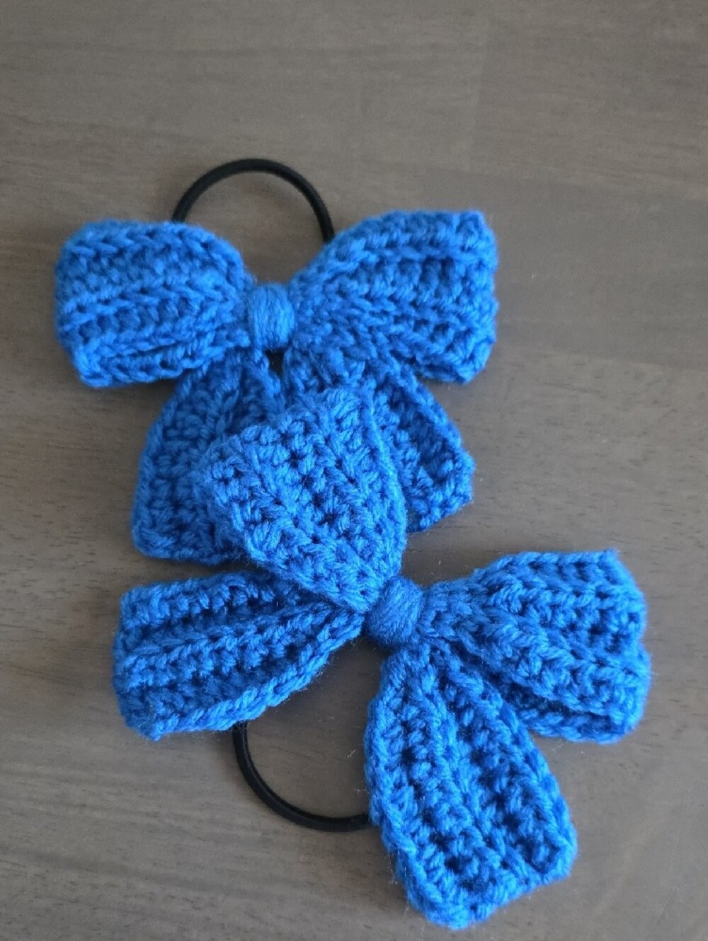 Handmade Crochet Bow Hair Tie Set - Picture 11 of 16